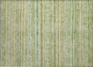 Piper Looms Chantille Stripes ACN1653 Green Machine Washable Area Rug Scatter Main Image