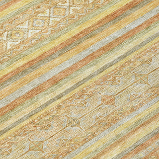 Piper Looms Chantille Stripes ACN1653 Wheat Machine Washable Area Rug Swatch Image