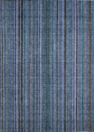 Piper Looms Chantille Stripes ACN1654 Blue Machine Washable Area Rug main image