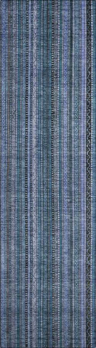 Piper Looms Chantille Stripes ACN1654 Blue Machine Washable Area Rug Runner Main Image