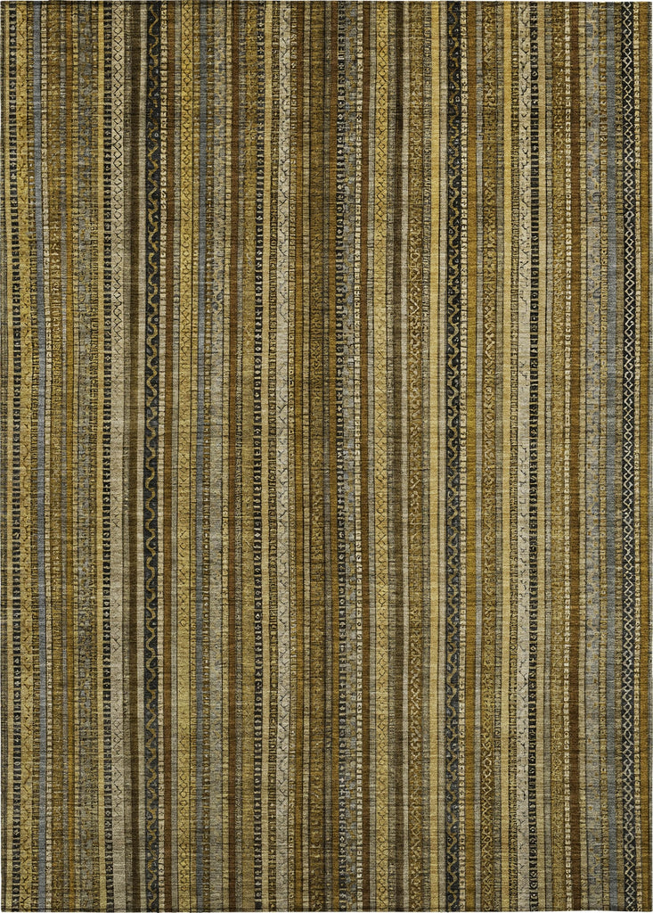 Piper Looms Chantille Stripes ACN1654 Brown Machine Washable Area Rug main image