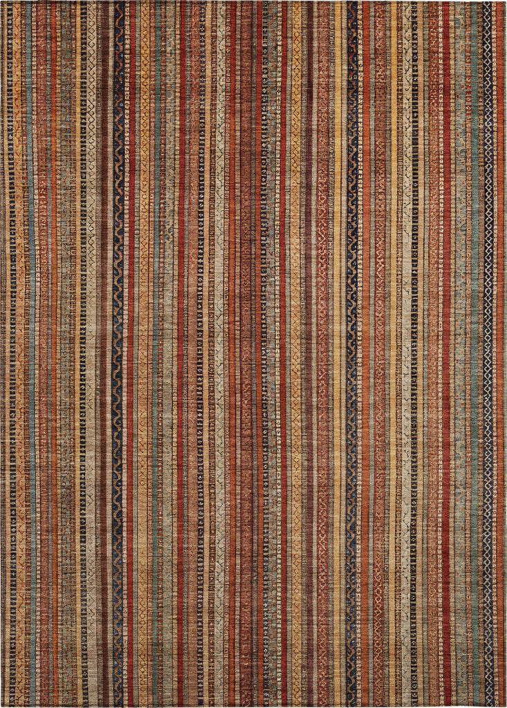 Piper Looms Chantille Stripes ACN1654 Paprika Machine Washable Area Rug main image