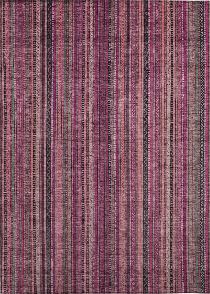 Piper Looms Chantille Stripes ACN1654 Pink Machine Washable Area Rug main image