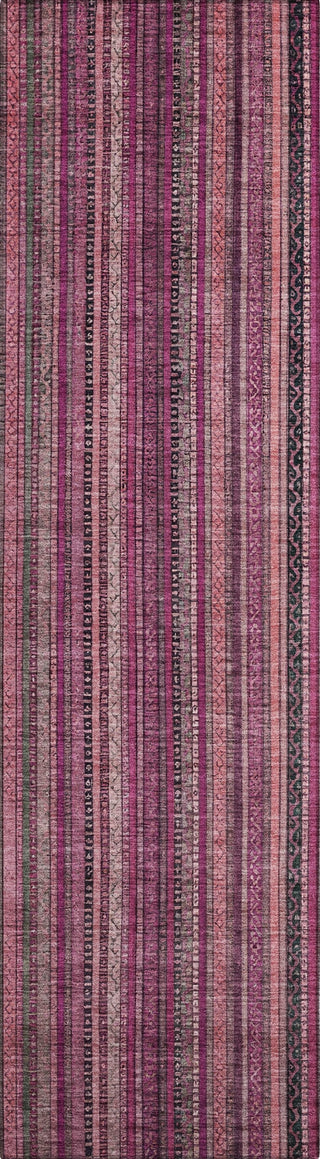 Piper Looms Chantille Stripes ACN1654 Pink Machine Washable Area Rug Runner Main Image