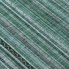 Piper Looms Chantille Stripes ACN1654 Teal Machine Washable Area Rug Swatch Image