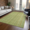 Piper Looms Chantille Stripes ACN1655 Aloe Machine Washable Area Rug Lifestyle Image Feature