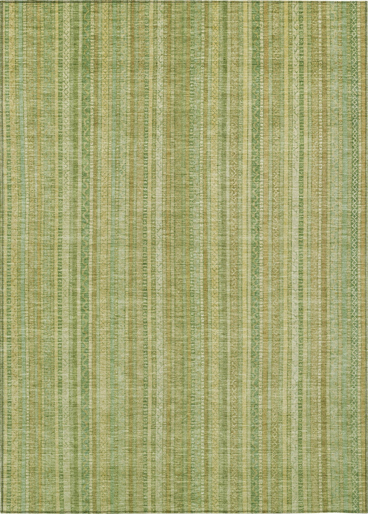 Piper Looms Chantille Stripes ACN1655 Aloe Machine Washable Area Rug main image