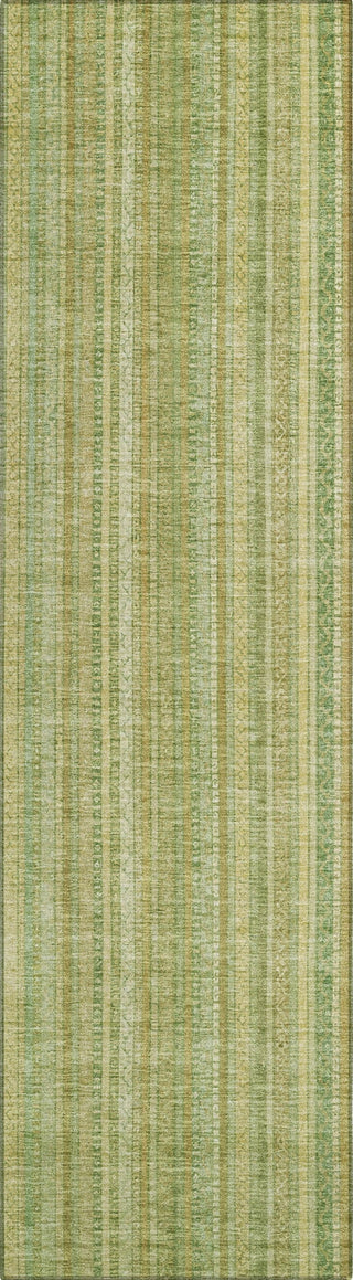 Piper Looms Chantille Stripes ACN1655 Aloe Machine Washable Area Rug Runner Main Image
