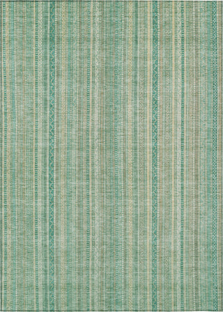 Piper Looms Chantille Stripes ACN1655 Aqua Machine Washable Area Rug main image