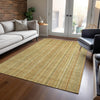 Piper Looms Chantille Stripes ACN1655 Wheat Machine Washable Area Rug Lifestyle Image Feature