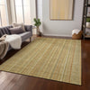 Piper Looms Chantille Stripes ACN1655 Wheat Machine Washable Area Rug Lifestyle Image Feature