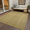 Piper Looms Chantille Stripes ACN1655 Wheat Machine Washable Area Rug Outdoor Lifestyle Image Feature