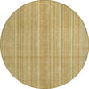 Piper Looms Chantille Stripes ACN1655 Wheat Machine Washable Area Rug Round Main Image