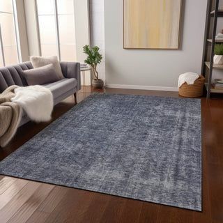 Piper Looms Chantille Global ACN1656 Blue Machine Washable Area Rug Lifestyle Image Feature