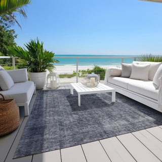 Piper Looms Chantille Global ACN1656 Blue Machine Washable Area Rug Outdoor Lifestyle Image Feature