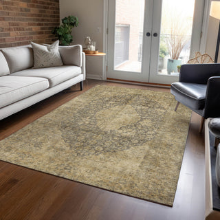 Piper Looms Chantille Global ACN1657 Brown Machine Washable Area Rug Lifestyle Image Feature