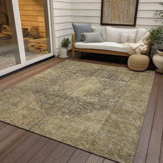 Piper Looms Chantille Global ACN1657 Brown Machine Washable Area Rug Outdoor Lifestyle Image Feature