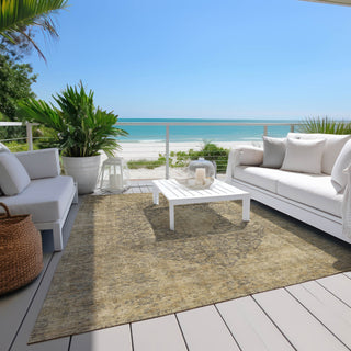Piper Looms Chantille Global ACN1657 Brown Machine Washable Area Rug Outdoor Lifestyle Image Feature