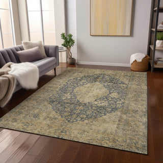 Piper Looms Chantille Global ACN1657 Charcoal Machine Washable Area Rug Lifestyle Image Feature