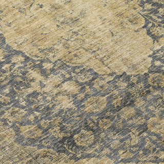 Piper Looms Chantille Global ACN1657 Charcoal Machine Washable Area Rug Swatch Image