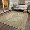Piper Looms Chantille Global ACN1657 Ivory Machine Washable Area Rug Outdoor Lifestyle Image Feature