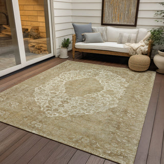 Piper Looms Chantille Global ACN1657 Ivory Machine Washable Area Rug Outdoor Lifestyle Image Feature