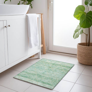 Piper Looms Chantille Diamonds ACN1658 Aloe Machine Washable Area Rug Scatter Lifestyle Image Feature