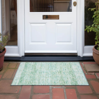 Piper Looms Chantille Diamonds ACN1658 Aloe Machine Washable Area Rug Scatter Outdoor Lifestyle Image Feature