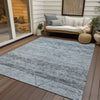 Piper Looms Chantille Diamonds ACN1658 Blue Machine Washable Area Rug Outdoor Lifestyle Image Feature