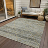 Piper Looms Chantille Diamonds ACN1658 Pewter Machine Washable Area Rug Outdoor Lifestyle Image Feature