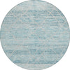 Piper Looms Chantille Diamonds ACN1658 Teal Machine Washable Area Rug Round Main Image