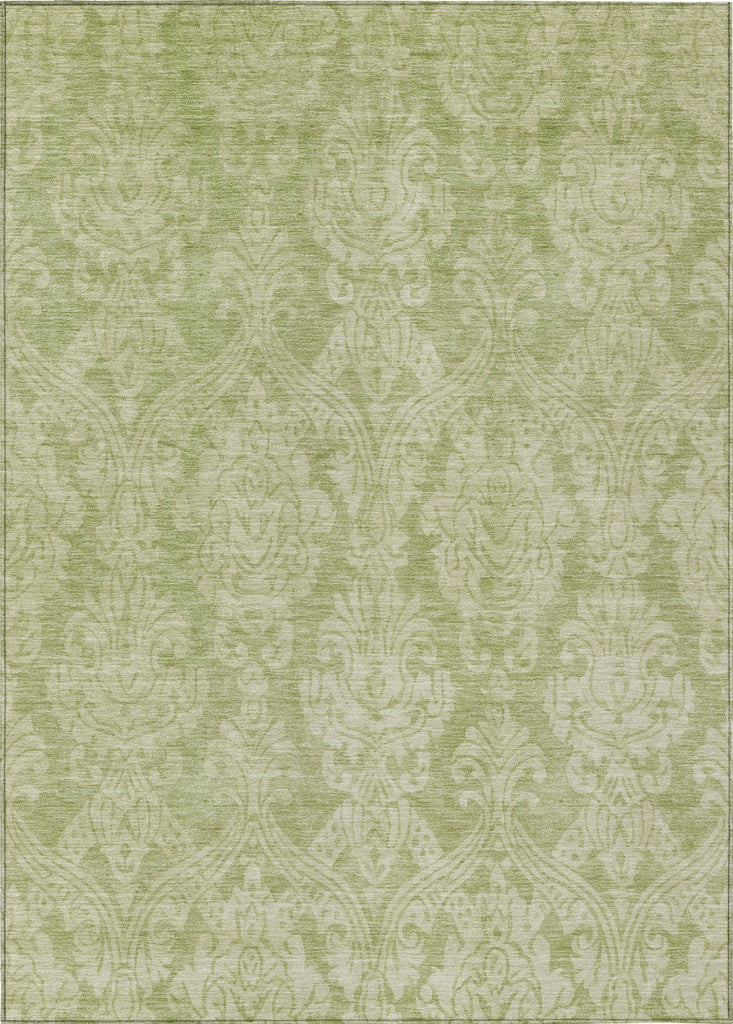 Piper Looms Chantille Damask ACN1659 Aloe Machine Washable Area Rug main image