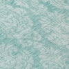 Piper Looms Chantille Damask ACN1659 Aqua Machine Washable Area Rug Swatch Image