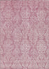 Piper Looms Chantille Damask ACN1659 Pink Machine Washable Area Rug main image
