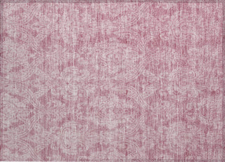 Piper Looms Chantille Damask ACN1659 Pink Machine Washable Area Rug Scatter Main Image