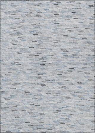 Piper Looms Chantille Geometric ACN1660 Blue Machine Washable Area Rug main image