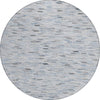 Piper Looms Chantille Geometric ACN1660 Blue Machine Washable Area Rug Round Main Image