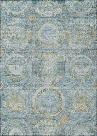 Piper Looms Chantille Panel ACN1661 Blue Machine Washable Area Rug main image