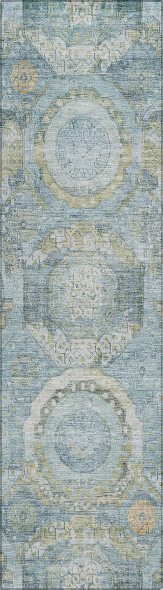 Piper Looms Chantille Panel ACN1661 Blue Machine Washable Area Rug Runner Main Image