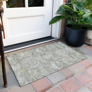 Piper Looms Chantille Panel ACN1661 Pewter Machine Washable Area Rug Scatter Outdoor Lifestyle Image Feature
