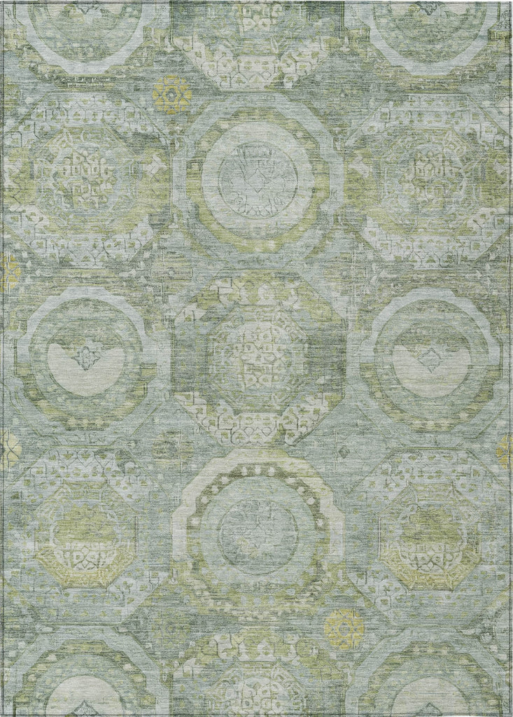 Piper Looms Chantille Panel ACN1661 Sage Machine Washable Area Rug main image