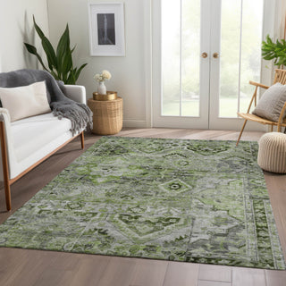 Piper Looms Chantille Global ACN1664 Aloe Machine Washable Area Rug Lifestyle Image Feature