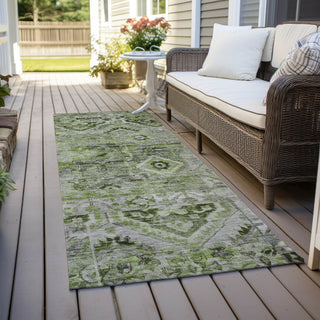 Piper Looms Chantille Global ACN1664 Aloe Machine Washable Area Rug Runner Outdoor Lifestyle Image Feature