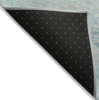 Piper Looms Chantille Global ACN1664 Teal Machine Washable Area Rug Backing Image