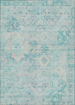 Piper Looms Chantille Global ACN1664 Teal Machine Washable Area Rug main image