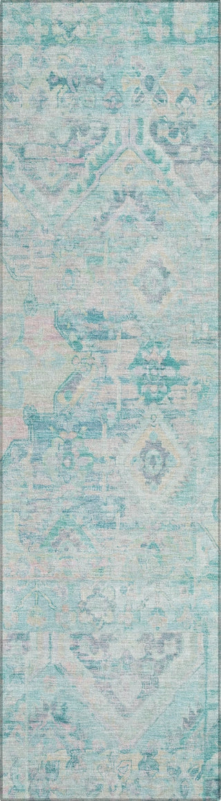 Piper Looms Chantille Global ACN1664 Teal Machine Washable Area Rug Runner Main Image