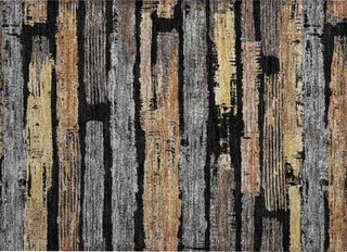 Piper Looms Chantille Stripes ACN1665 Black Machine Washable Area Rug Scatter Main Image