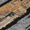 Piper Looms Chantille Stripes ACN1665 Black Machine Washable Area Rug Swatch Image