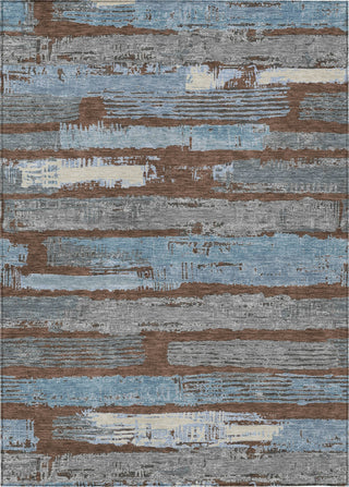 Piper Looms Chantille Stripes ACN1665 Chocolate Machine Washable Area Rug main image