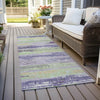 Piper Looms Chantille Stripes ACN1665 Lavender Machine Washable Area Rug Runner Outdoor Lifestyle Image Feature